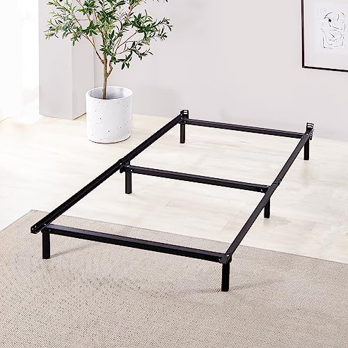 ZINUS Compack Metal Bed Frame / 7 Inch Support Bed Frame for Box Spring and Mattress Set, Black, Twin