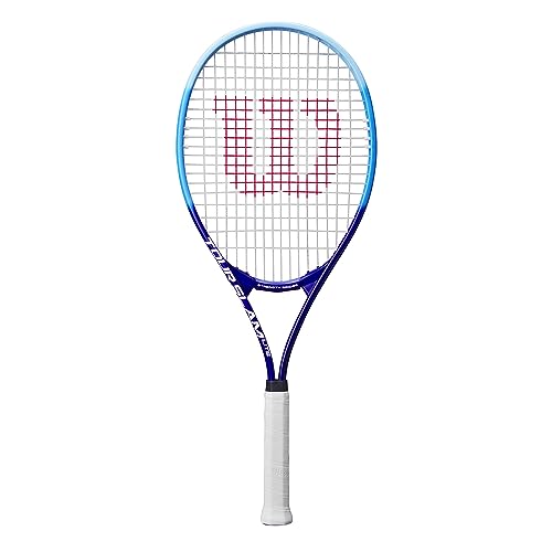 Wilson Tour Slam Lite Adult Recreational Tennis Racket - Grip Size 3: 4 3/8", Light Blue/Dark Blue