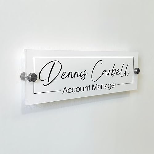 Wall Sign Name Plate - Door Name Plate Office Gifts Executive Sign Wall Name Plate Graduation or Promotion Gift Christmas Gift Thanksgiving Gift New Year Gift