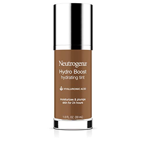 Neutrogena Hydro Boost Hydrating Tint with Hyaluronic Acid, Lightweight Water Gel Formula, Moisturizing, Oil-Free & Non-Comedogenic Liquid Foundation Makeup, 135 Chestnut Color 1.0 fl. oz