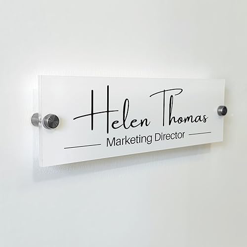 Wall Sign Name Plate - Door Name Plate Office Gifts Executive Sign Wall Name Plate Graduation Christmas Gift Thanksgiving Gift New Year Gift