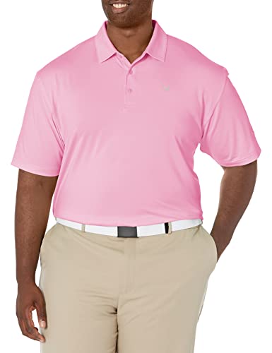 Callaway Men's Pro Spin Fine Line Short Sleeve Golf Shirt (Size X-Small-4X Big & Tall), Pink Sunset, Large
