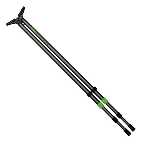 Primos Hunting Pole Cat, Sturdy Bipod for Shooting, Adjustable Height 25-62 inches