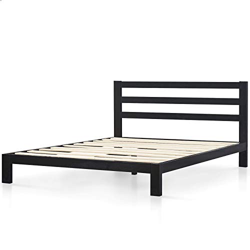 ZINUS Arnav Metal Platform Bed Frame with Headboard, Wood Slat Support, No Box Spring Needed, Easy Assembly, Queen