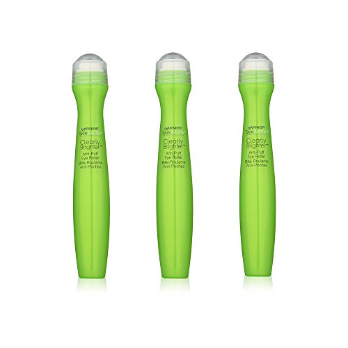 Garnier SkinActive Clearly Brighter Anti-Puff Eye Roller, 0.5 Fl Oz (15mL), 3 Count (Packaging May Vary)