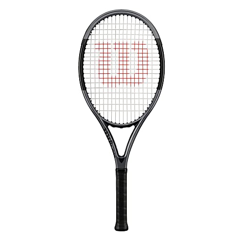 Wilson H2 Adult Recreational Tennis Racket - Grip Size 3-4 3/8, Grey/Black