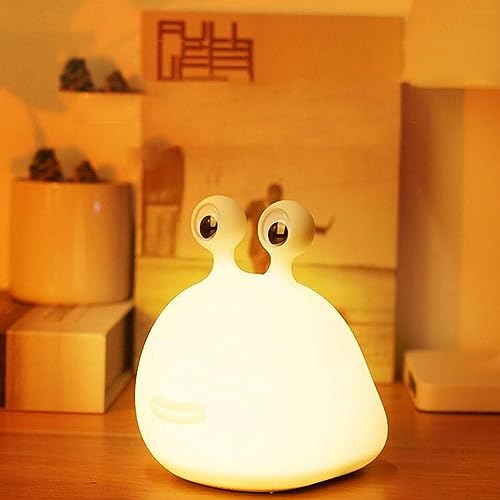 Slug Bug Light,Slug Night Light, Cute Silicone Animal Baby Lamp with Touch Sensor,USB Rechargeable Lamps,Animal Bedside Lamp, Portable Bedside Lamp for Bedroom Breastfeeding Baby Kids Teens