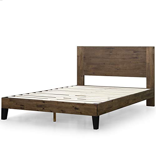 ZINUS Tonja Wood Platform Bed Frame with Headboard / Mattress Foundation with Wooden Slat Support / No Box Spring Needed / Easy Assembly, King