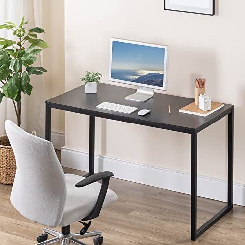 ZINUS Jennifer 47 Inch Black Frame / Computer Workstation / Office Desk / Easy Assembly, Deep Espresso