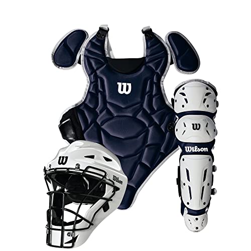 WILSON EZ Gear 2.0 Catcher's Gear Kit - Navy, Small/Medium