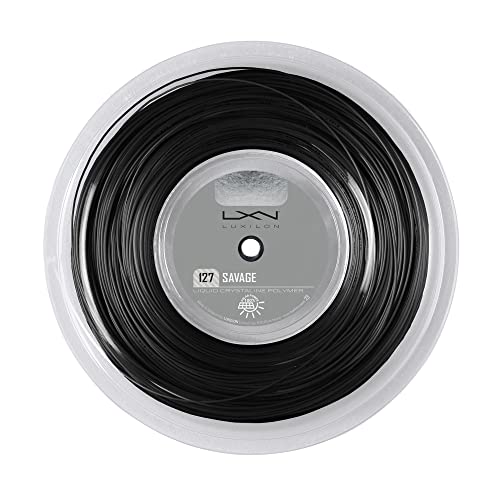 Luxilon Savage 127 Tennis String - 200m Reel, Black