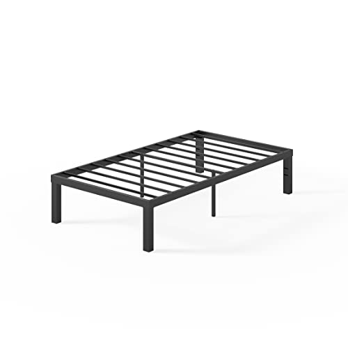 ZINUS Luis 16 Inch QuickLock Metal Platform Bed Frame / Mattress Foundation with Steel Slat Support / No Box Spring Needed / Easy Assembly, Twin