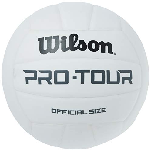 Wilson Pro Tour Indoor Volleyball - Official Size, White