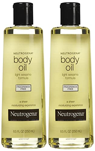 Neutrogena Body Oil, Fragrance Free, 8.5 Fl Oz (Pack of 2)