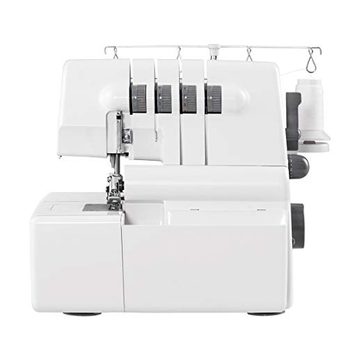 COSTWAY Sewing Machine Portable Multifunctional 2 Needle 4 Thread Capability Serger Over lock with Differential Feed