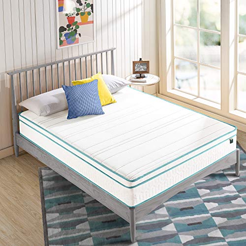 ZINUS 10 Inch Memory Foam Spring Hybrid Mattress / Euro Top Innerspring Mattress / Green Tea-Infused Foam / CertiPUR-US Certified / Mattress-in-a-Box, Full