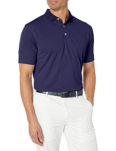 Callaway Men's Golf Short Sleeve Solid Ottoman Polo Shirt, Provence, X-Large