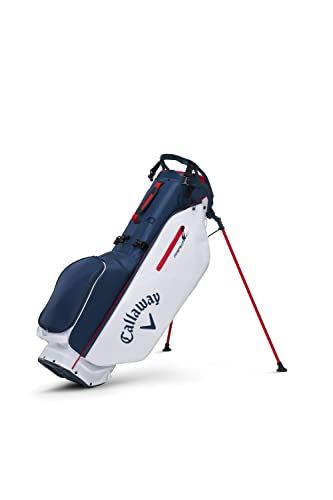 Callaway Golf 2022 Fairway C Stand Bag, Single Strap, Navy/White/Red Color