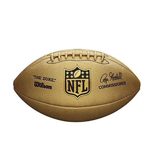 Wilson The Duke NFL Metallic Edition Football - Official Size, Gold