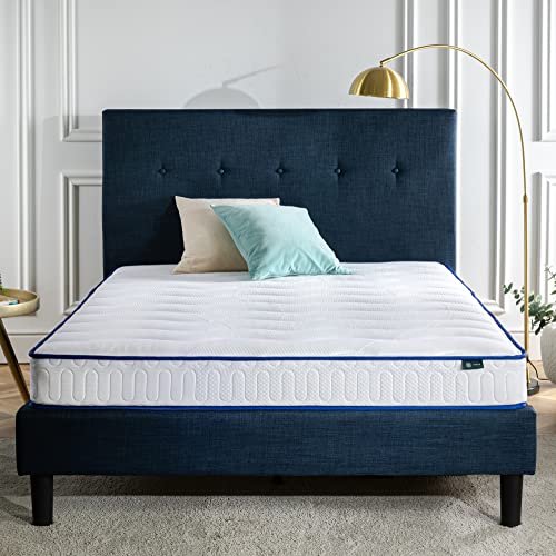 ZINUS 6 Inch Essential Innerspring Mattress / Medium Firm Feel / CertiPUR-US Certified / Mattress-in-a-Box, Full , Blue