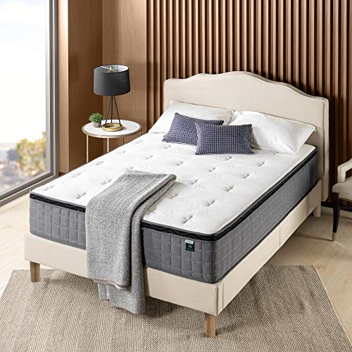 ZINUS 12 Inch Cool Touch Comfort Gel-Infused Hybrid Mattress / Pocket Innersprings for Motion Isolation / Mattress-in-a-Box, Full