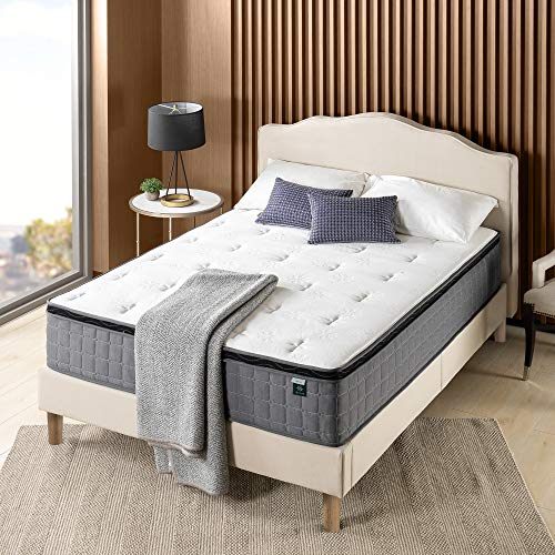 ZINUS 12 Inch Cool Touch Comfort Gel-Infused Hybrid Mattress / Pocket Innersprings for Motion Isolation / Mattress-in-a-Box, Twin