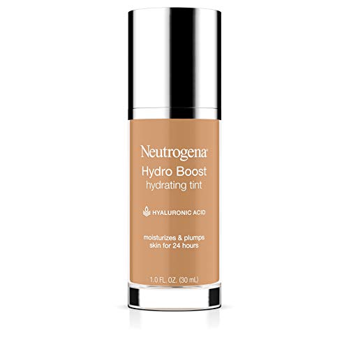 Neutrogena Hydro Boost Hydrating Tint with Hyaluronic Acid, Lightweight Water Gel Formula, Moisturizing, Oil-Free & Non-Comedogenic Liquid Foundation Makeup, 85 Honey Color 1.0 fl. oz