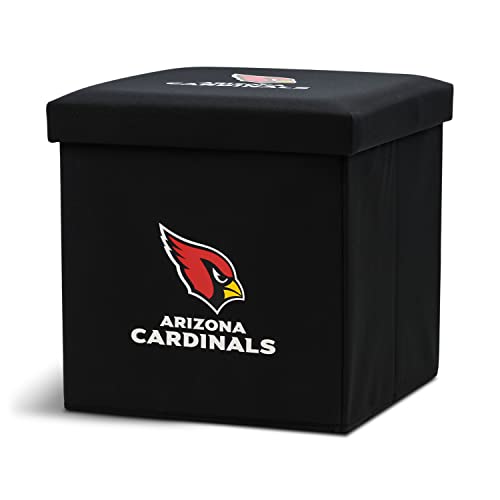 Franklin Sports NFL Arizona Cardinals Storage Ottoman with Detachable Lid 14 x 14 x 14 - Inch