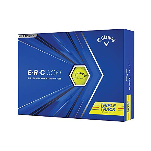 Callaway Golf 2021 ERC Triple Track Golf Balls, Yellow