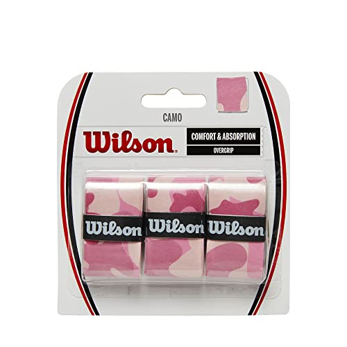 WILSON Camo Overgrip - 3 Pack, Pink/White Camo