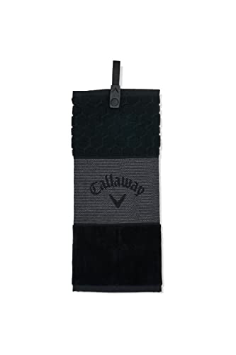 Callaway TW CG Trifold Towel BLK 23,Black, Small