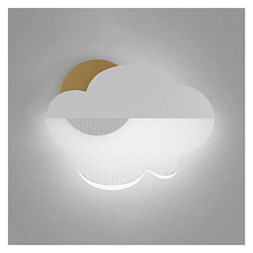 LED Cloud Wall Light Wall Sconce Children's Room Wall Mounted Lamp, Kids Bedroom Bedside Lighting Fixture Boys Girls Hardwired Sconces for Nursery Kindergarten (Color : 6000k)