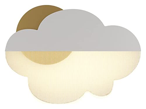 LED Cloud Wall Light Wall Sconce Children's Room Wall Mounted Lamp, Kids Bedroom Bedside Lighting Fixture Boys Girls Hardwired Sconces for Nursery Kindergarten (Color : 3 Color Mode)