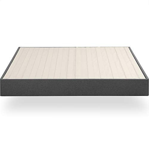 ZINUS Upholstered Metal and Wood Box Spring / 9 Inch Mattress Foundation / Easy Assembly / Fabric Paneled Design, Full
