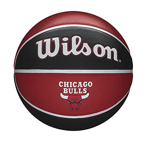 WILSON NBA Team Tribute Basketball - Size 7 - 29.5", Chicago Bulls