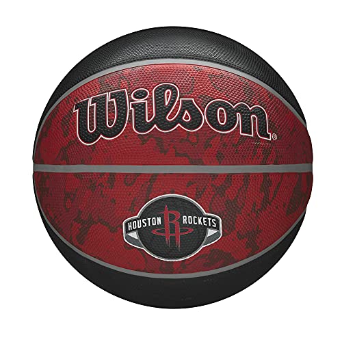 WILSON NBA Team Tiedye Basketball - Size 7 - 29.5", Houston Rockets