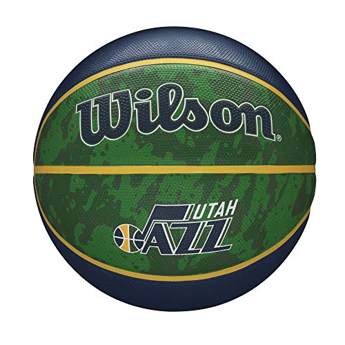 WILSON NBA Team Tiedye Basketball - Size 7 - 29.5", Utah Jazz