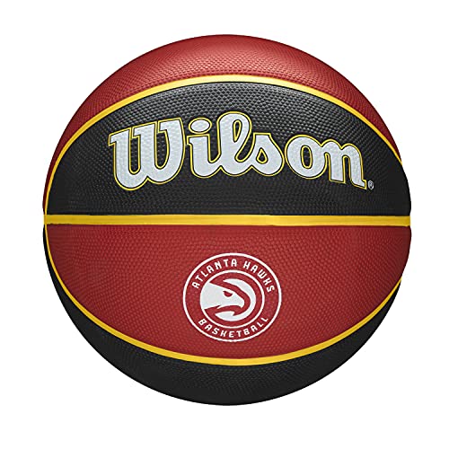 WILSON NBA Team Tribute Basketball - Size 7 - 29.5", Atlanta Hawks