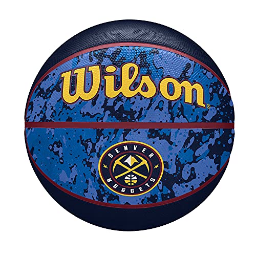 WILSON NBA Team Tiedye Basketball - Size 7 - 29.5", Denver Nuggets