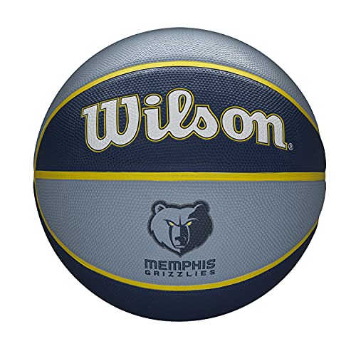 WILSON NBA Team Tribute Basketball - Size 7 - 29.5", Memphis Grizzlies