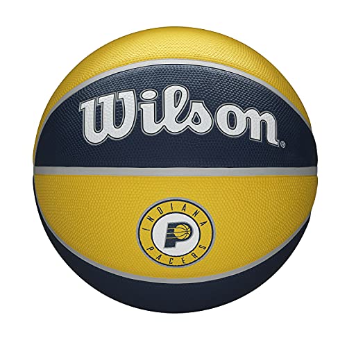 WILSON NBA Team Tribute Basketball - Size 7 - 29.5", Indiana Pacers