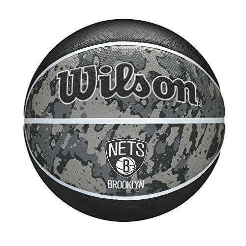 WILSON NBA Team Tiedye Basketball - Size 7 - 29.5", Brooklyn Nets