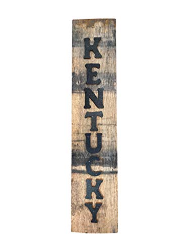 Reclaimed Bourbon Barrel Stave Kentucky Sign