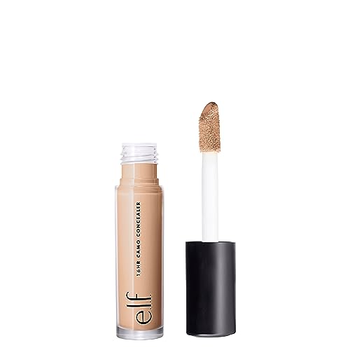 e.l.f. 16HR Camo Concealer, Full Coverage, Highly Pigmented Concealer With Matte Finish, Crease-proof, Vegan & Cruelty-Free, Light Beige, 0.203 Fl Oz