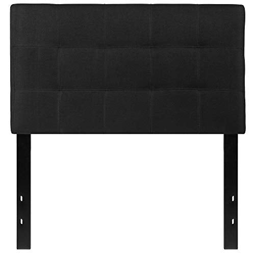 Flash Furniture Bedford Tufted Upholstered Twin Size Headboard in Black Fabric