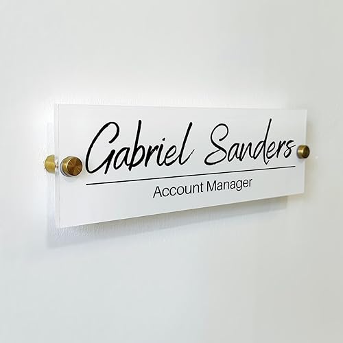 Custom Signs for Office Doors - Name Plate Wall Decor Personalized Sign Office Supply Executive Sign Christmas Gift Thanksgiving Gift New Year Gift