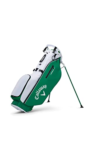 Callaway Golf 2022 Fairway C Stand Bag, Double Strap, White/Kelly Green Color