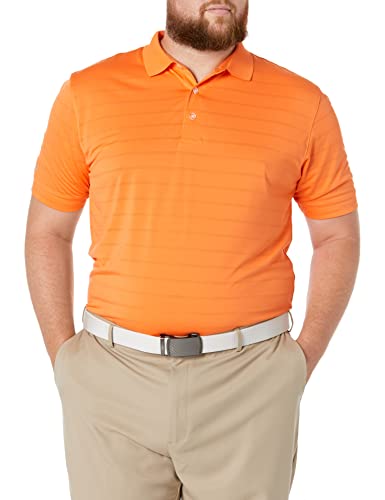 Callaway Men's Basic Short Sleeve Opti-Vent Open Mesh Polo Golf Shirt, Carrot , Small