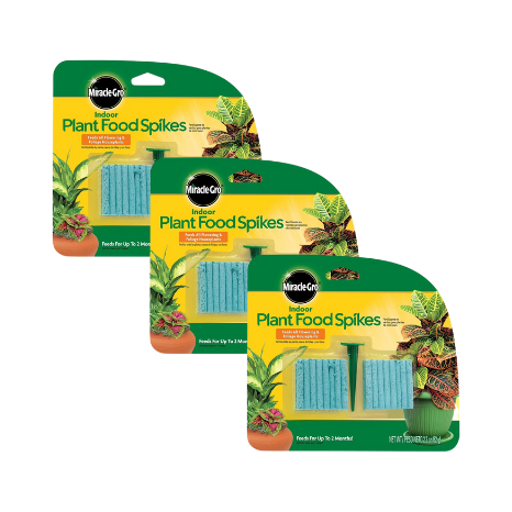 Miracle-Gro Indoor Plant Food Spikes, 2.2 Oz - 48 Spikes