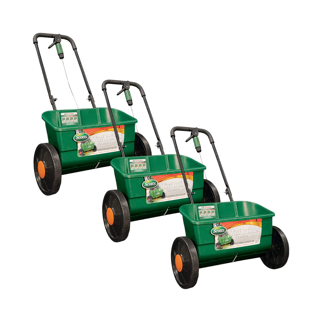 Scotts Turf Builder Classic Drop Spreader - Holds Up to 10,000 sq. ft. of Scotts Lawn Product